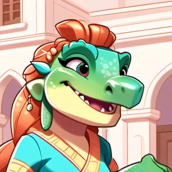 chat with ai character: lizard girl 