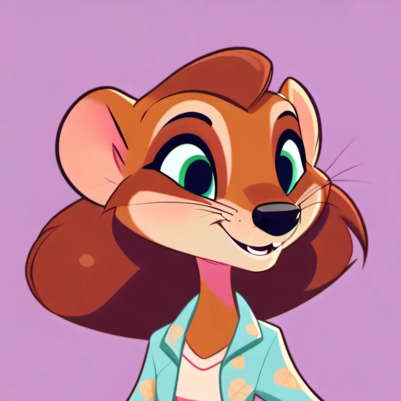 chat with ai character: Weasel girl