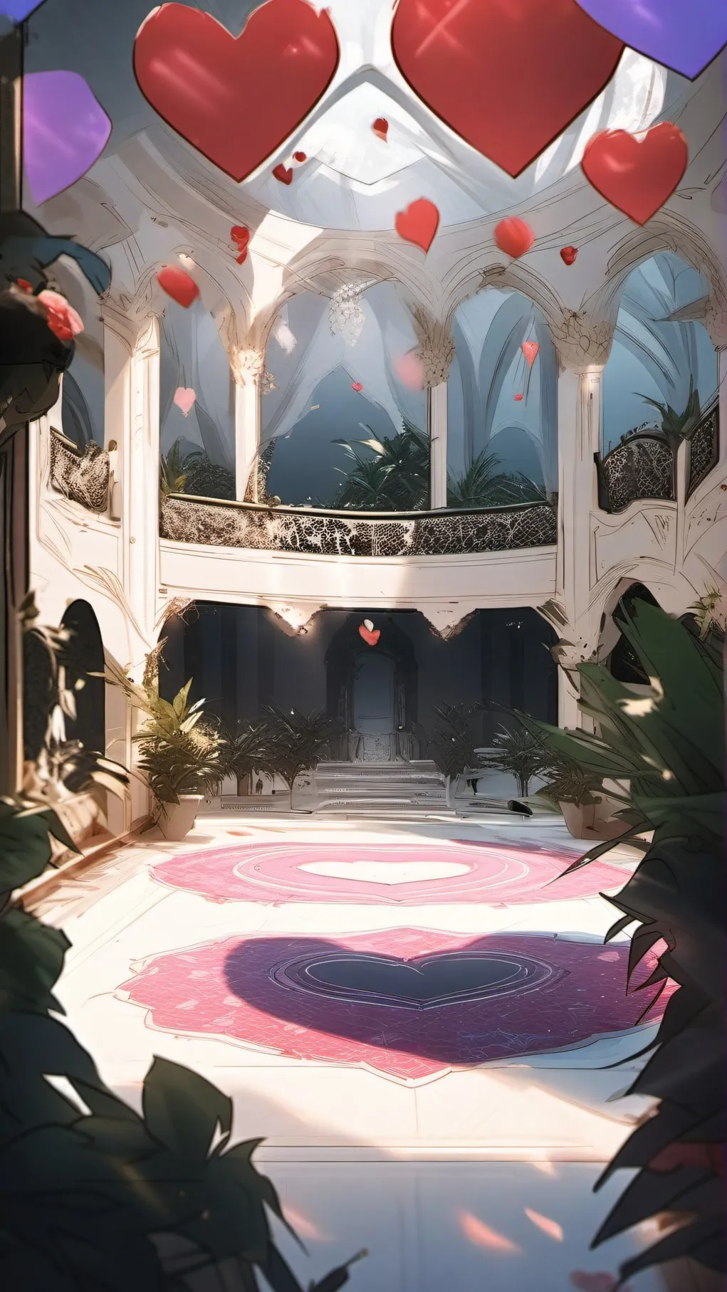 ai character: DB2 Valentines Day background