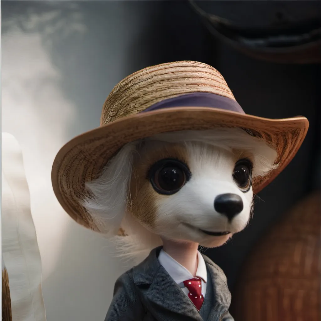 chat with ai character: Business dog