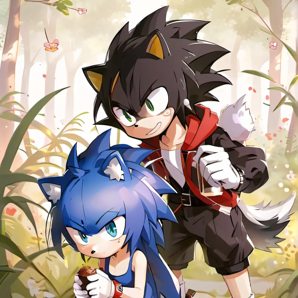 chat with ai character: SONIC AND SHADOW