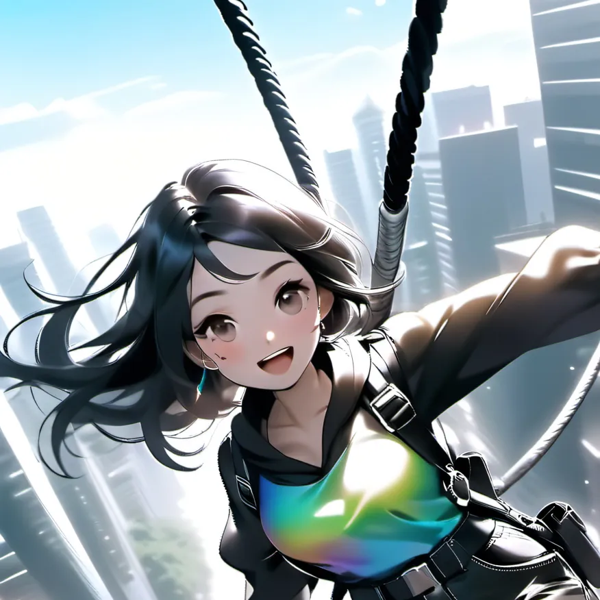 chat with ai character: MHA bungee jumping