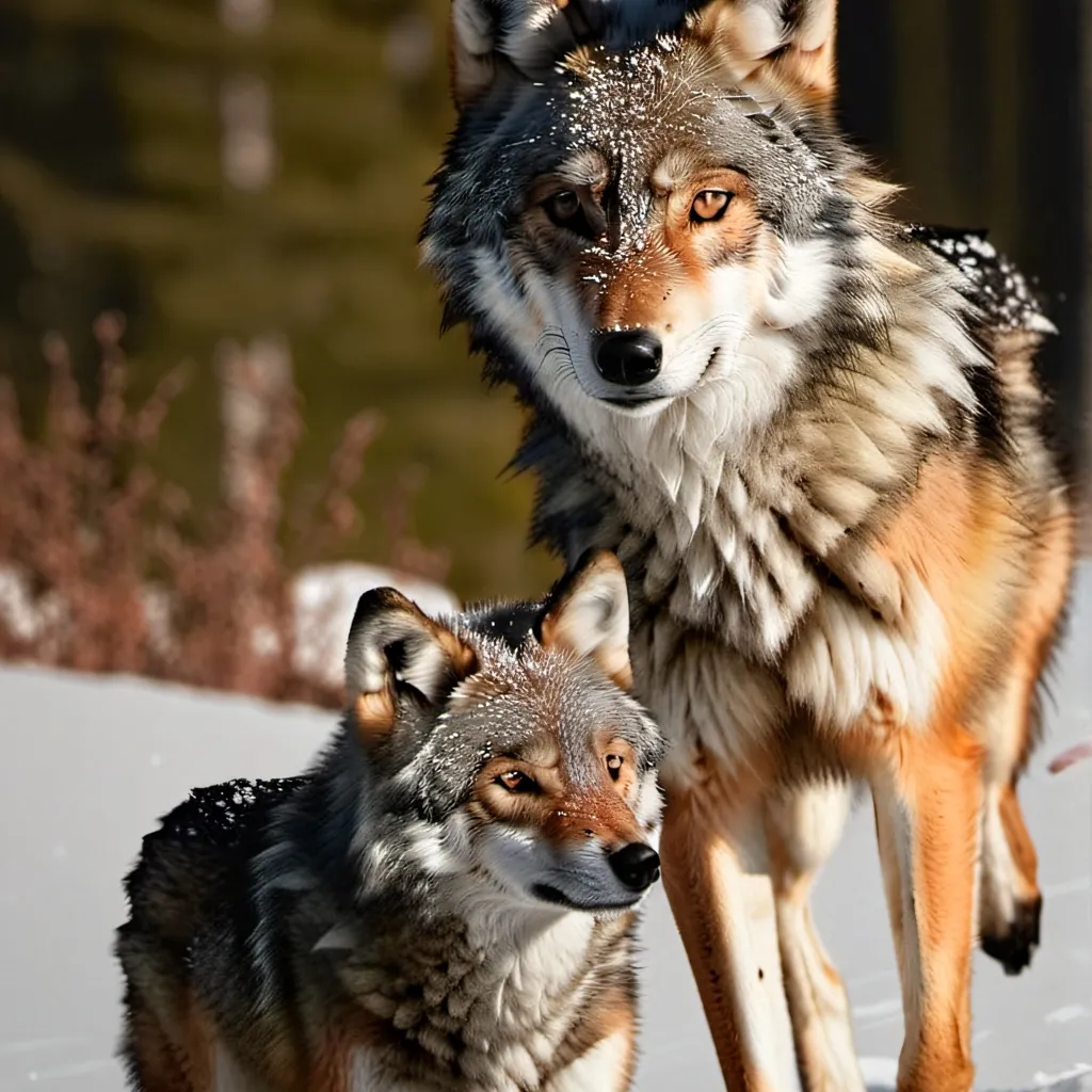 chat with ai character: Wolf(mya) cub(yie)