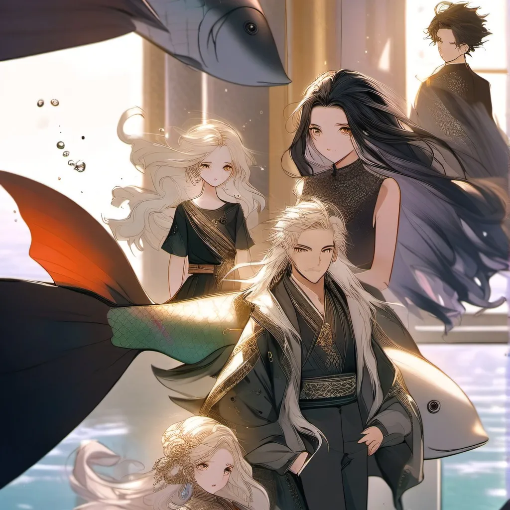 chat with ai character: Merfamily