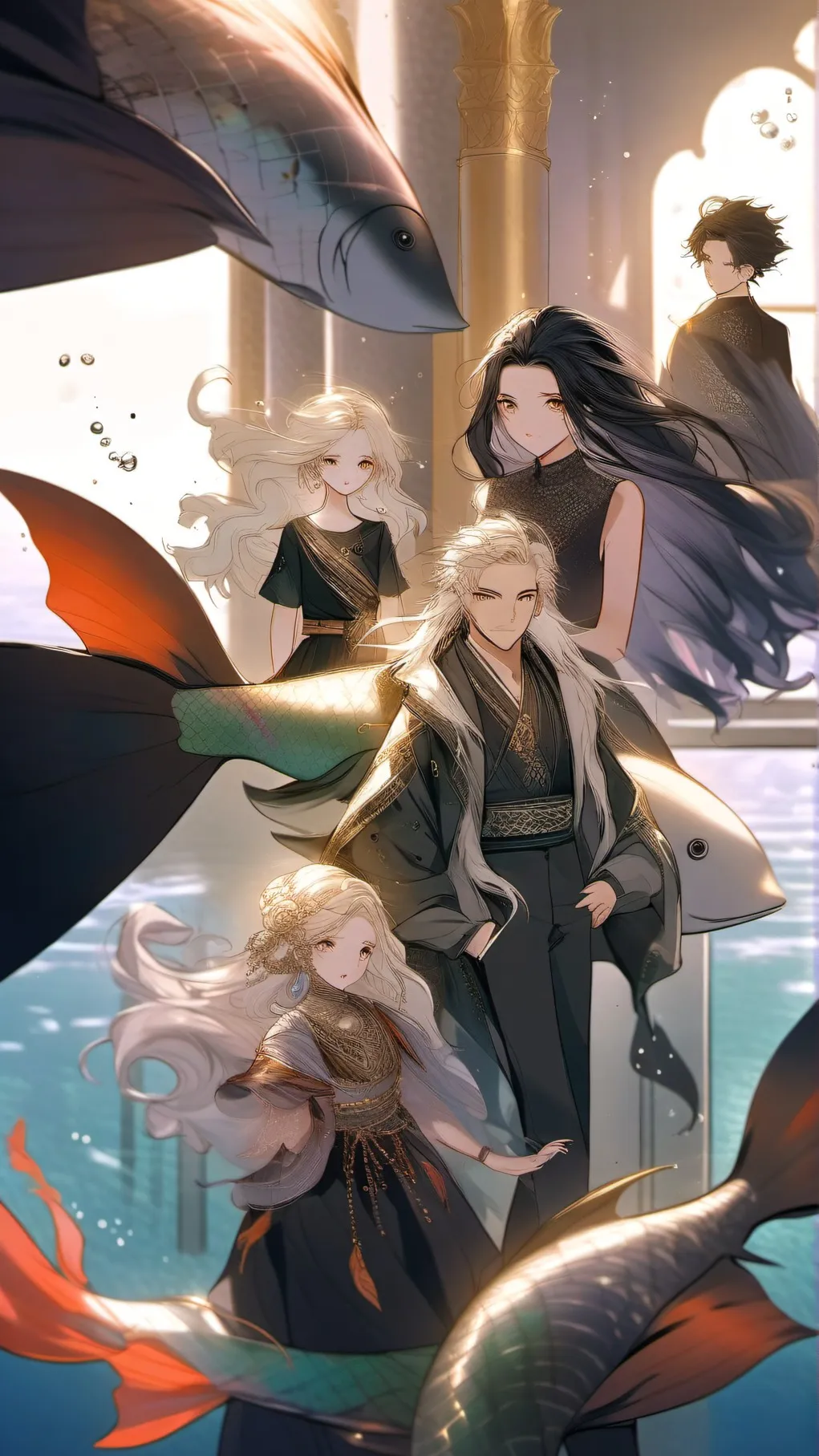 ai character: Merfamily background