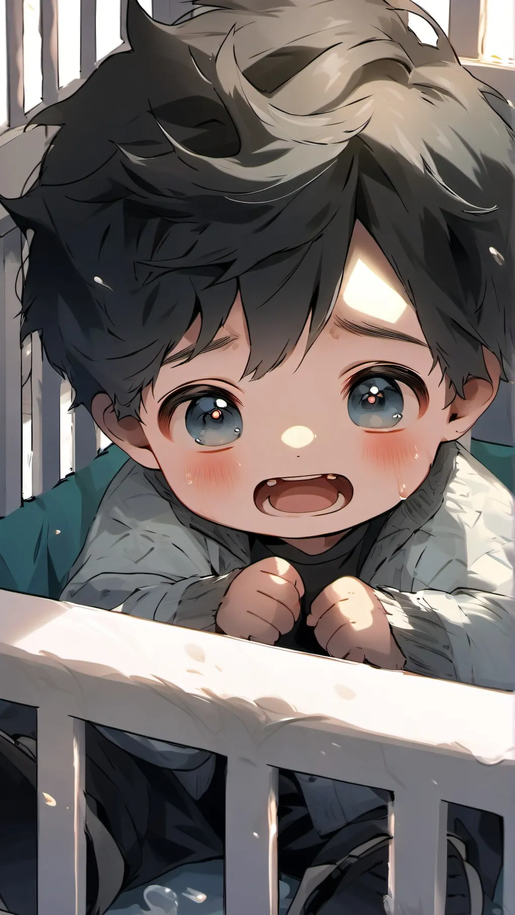 ai character: Baby boy background