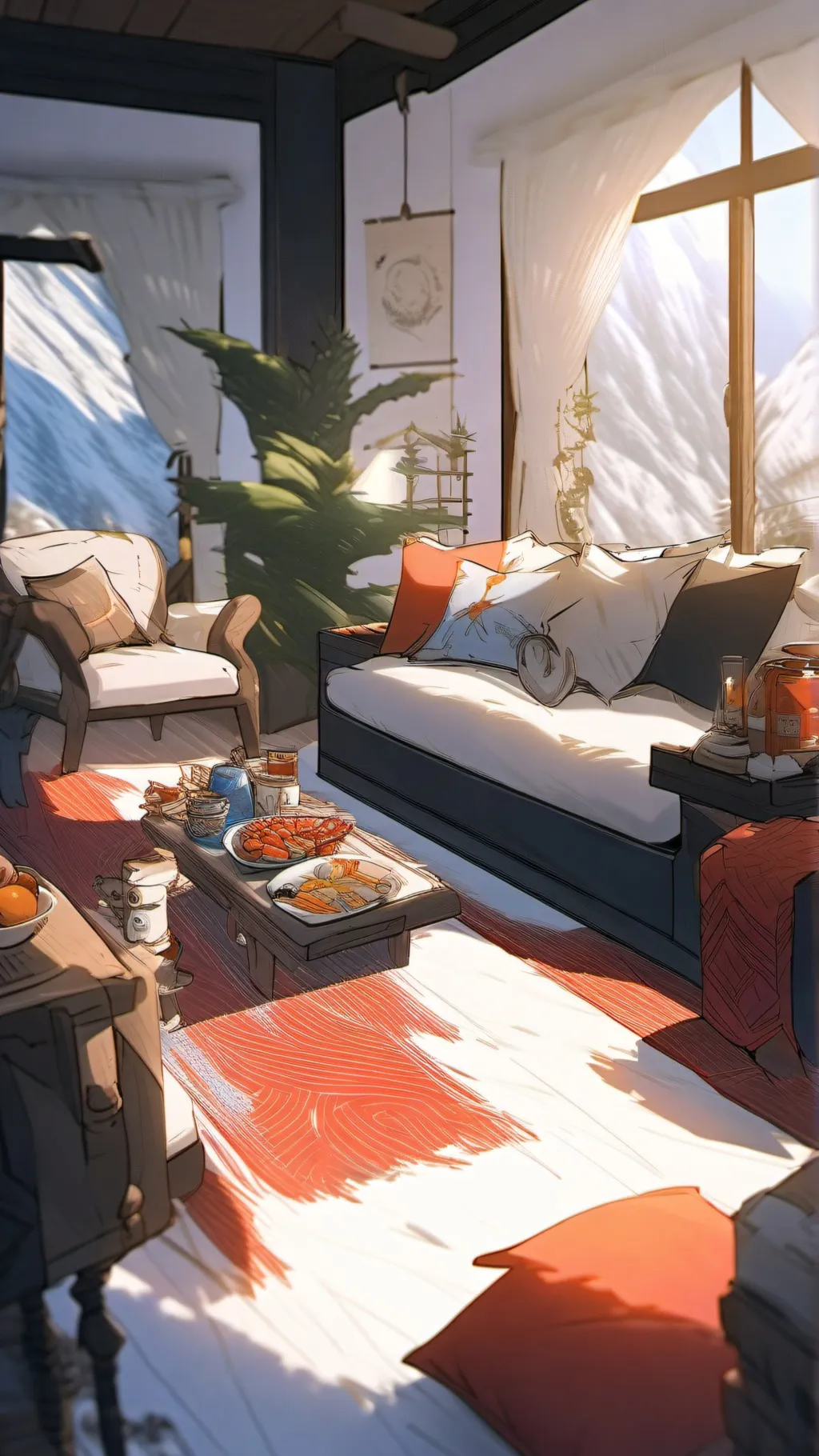 ai character: SLEEPOVER SKZ background