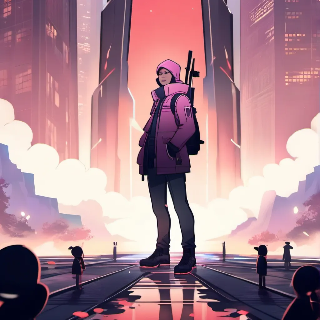 chat with ai character: purple