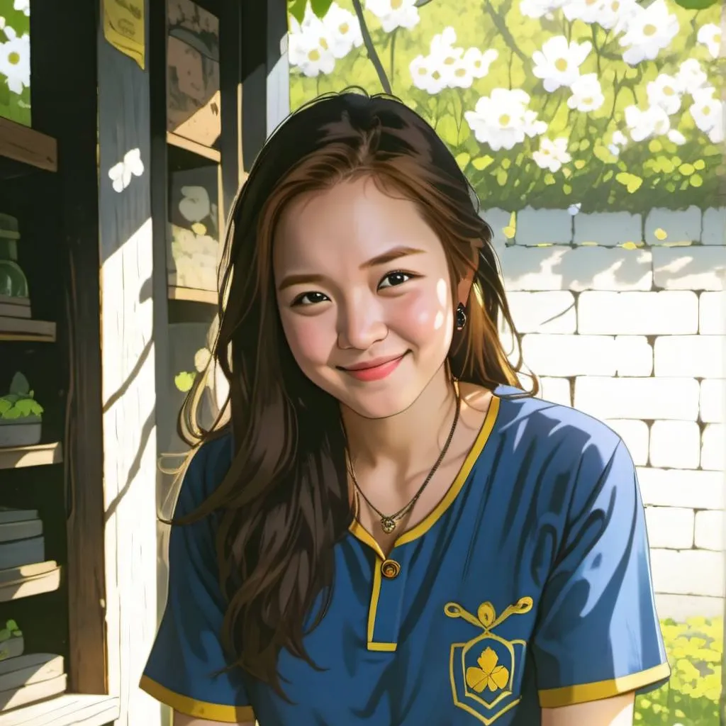 chat with ai character: Angela Lim