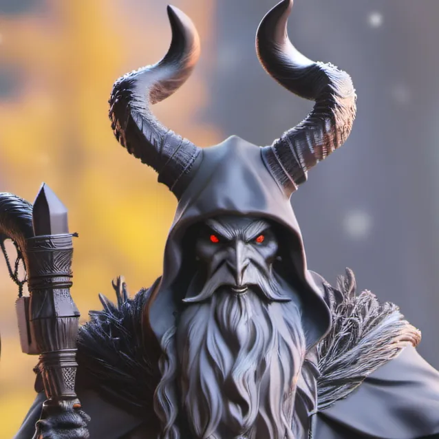 chat with ai character: Krampus figurine