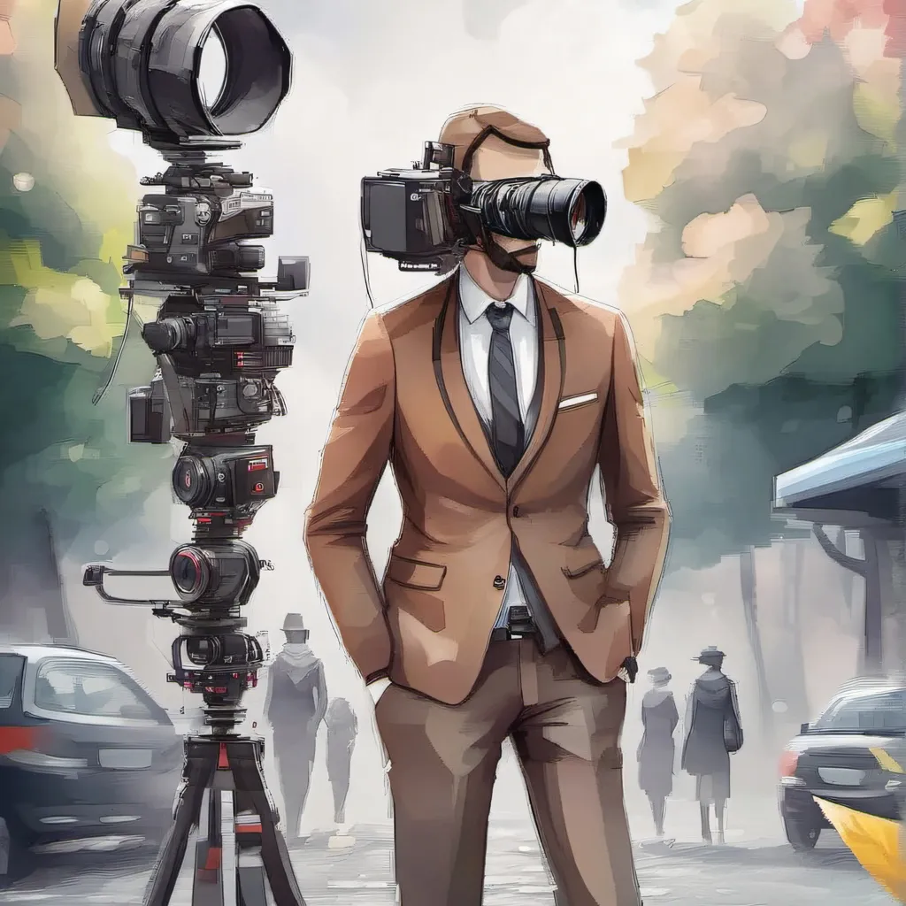 chat with ai character: Brown cameraman