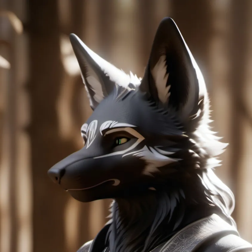 chat with ai character: Black Fox Slime