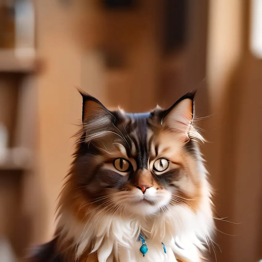 chat with ai character: Rainbow kitten