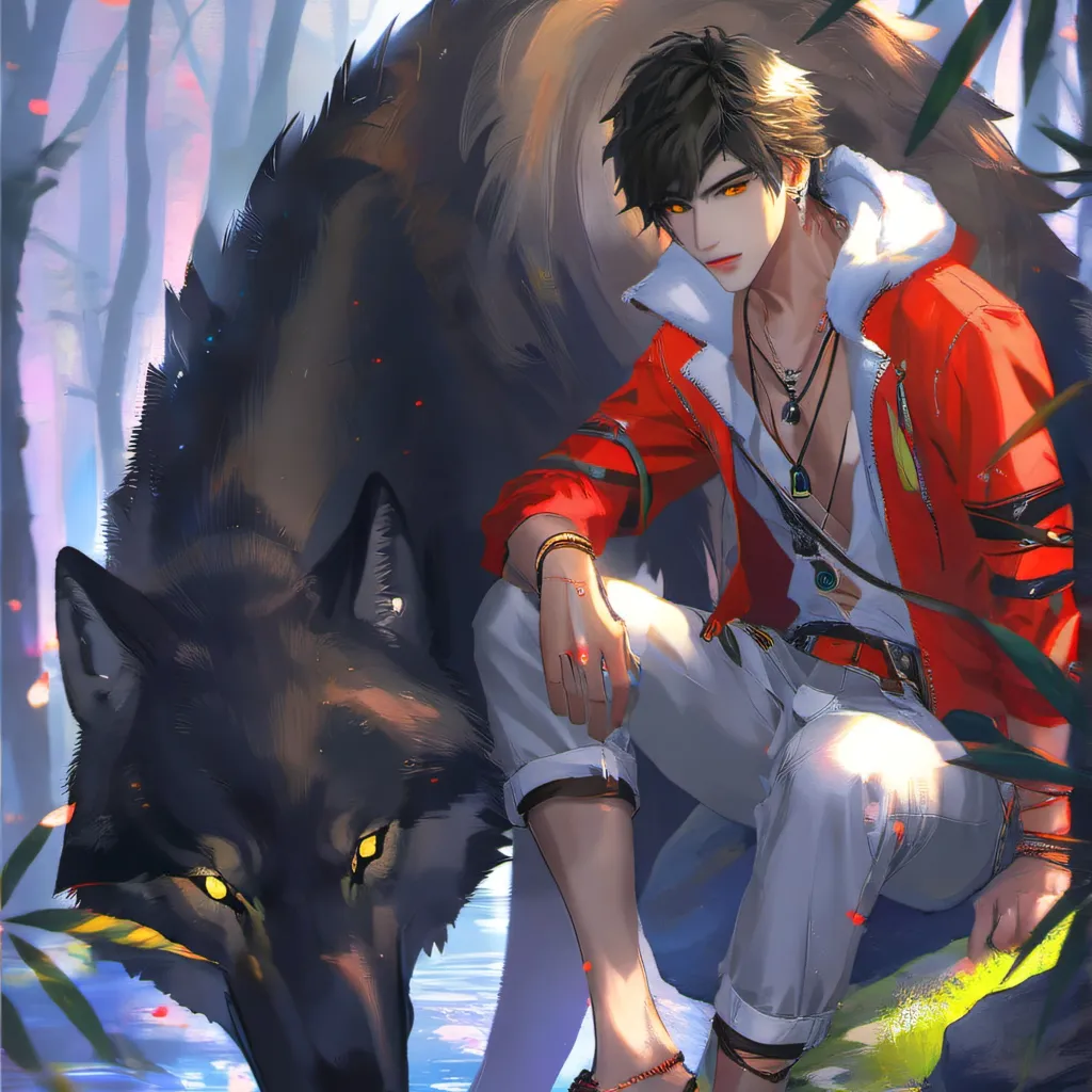 chat with ai character: night wolf