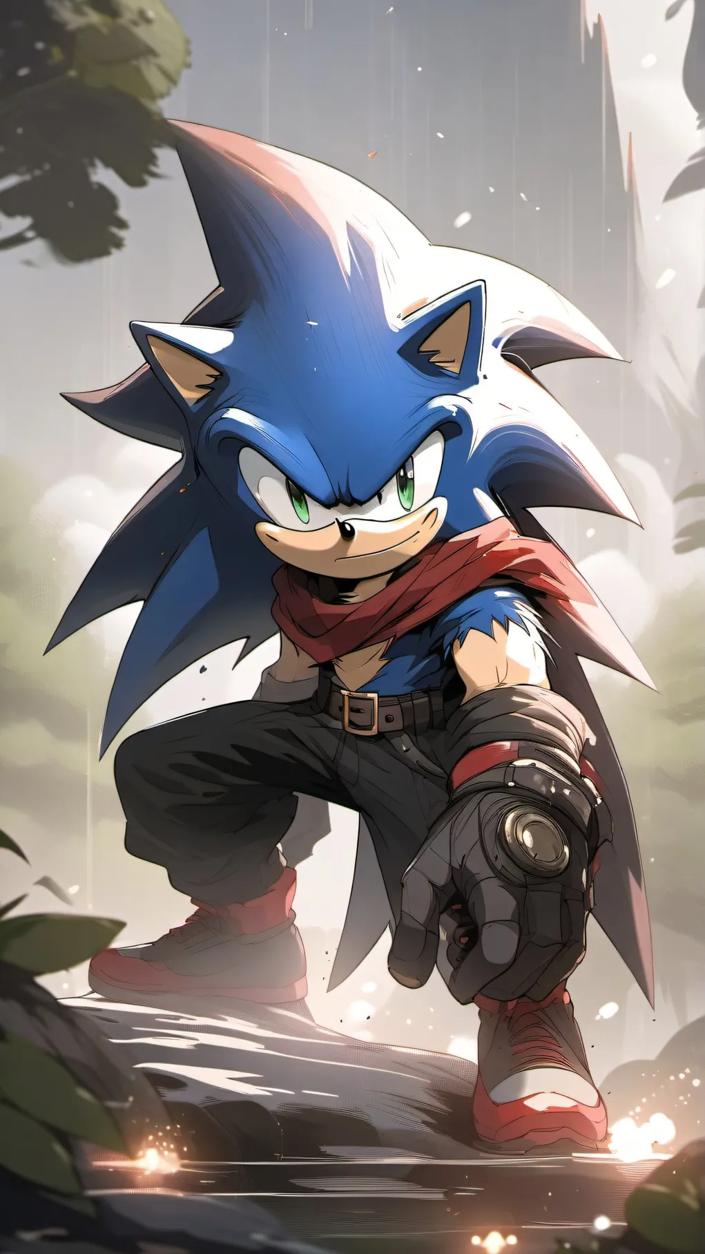 ai character: Sonic background