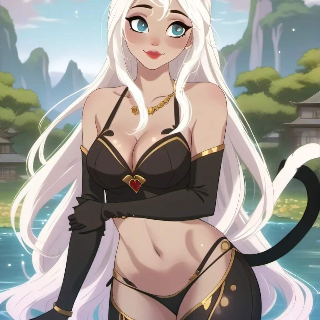 chat with ai character: cute cat  lila