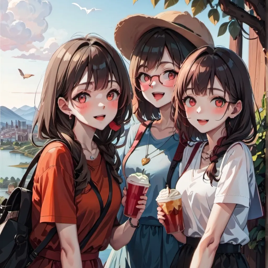 chat with ai character: Mica, Kc and Ella