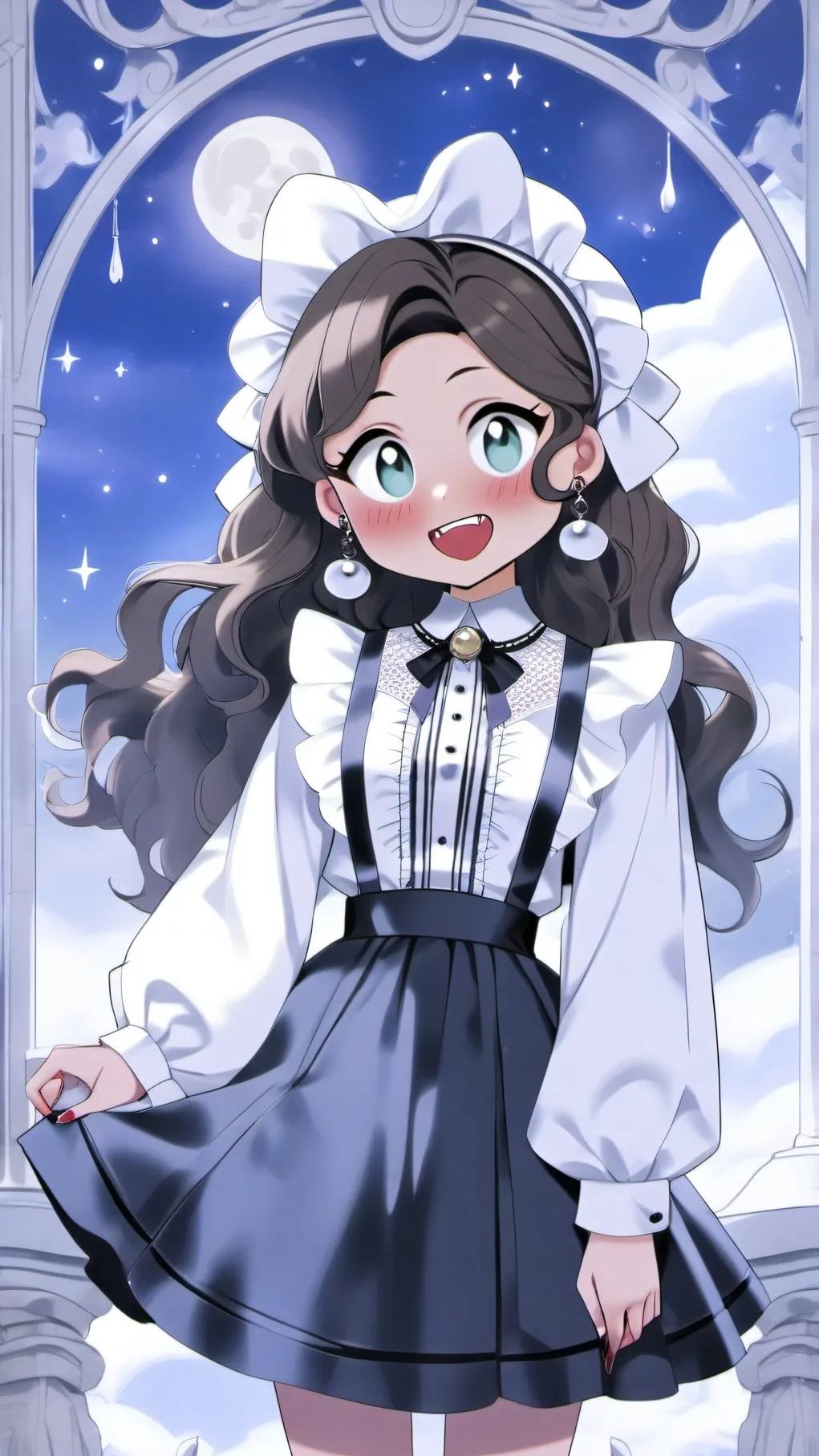 ai character: Luna wolf  background