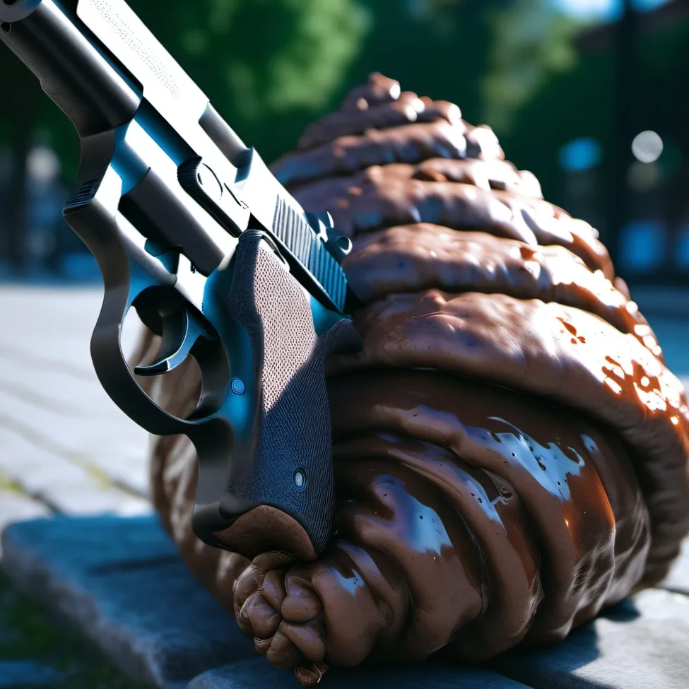 chat with ai character: a talking terd gun