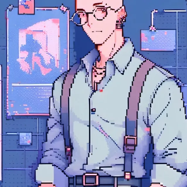 chat with ai character: Baldi basics! 