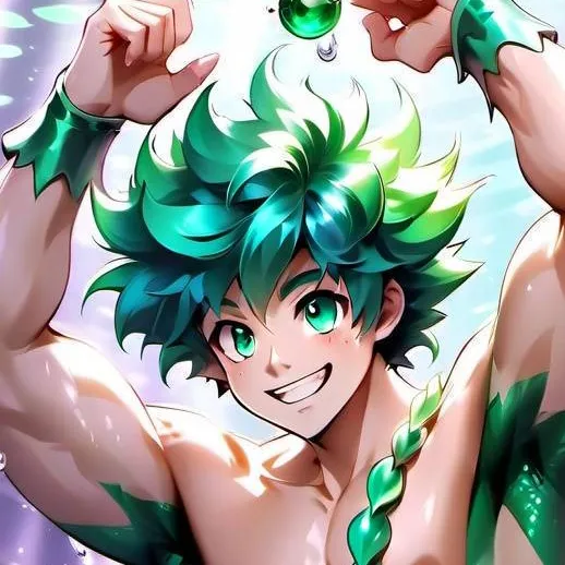 chat with ai character: Merman Deku 