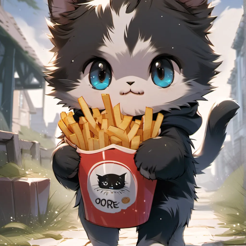 chat with ai character: Fwriez kitten/oreo