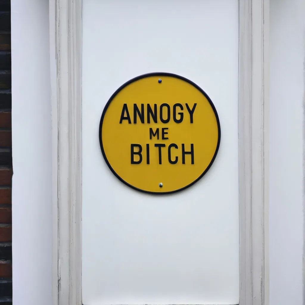 chat with ai character: Annoy this sign.