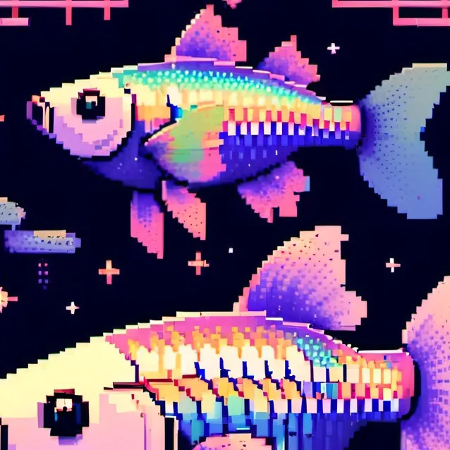 chat with ai character: pixel guppy