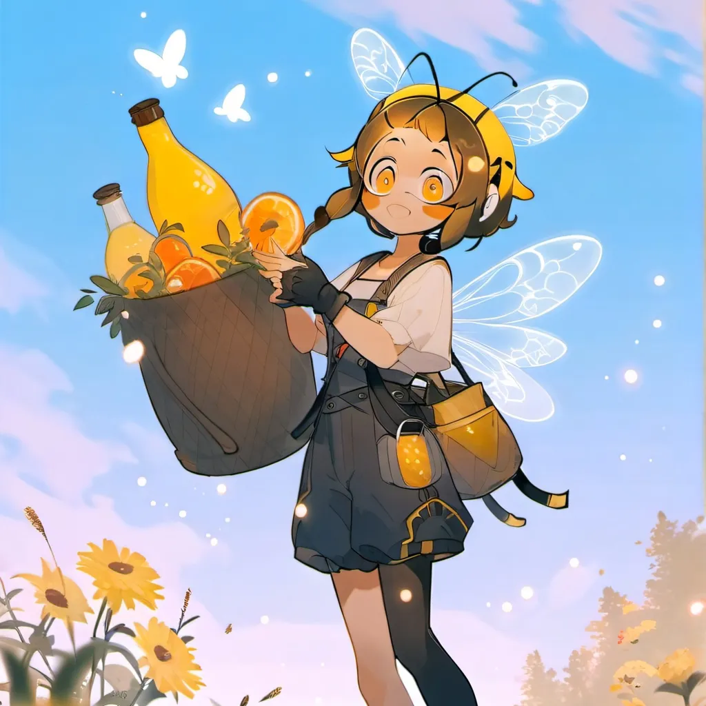 chat with ai character: bee girl