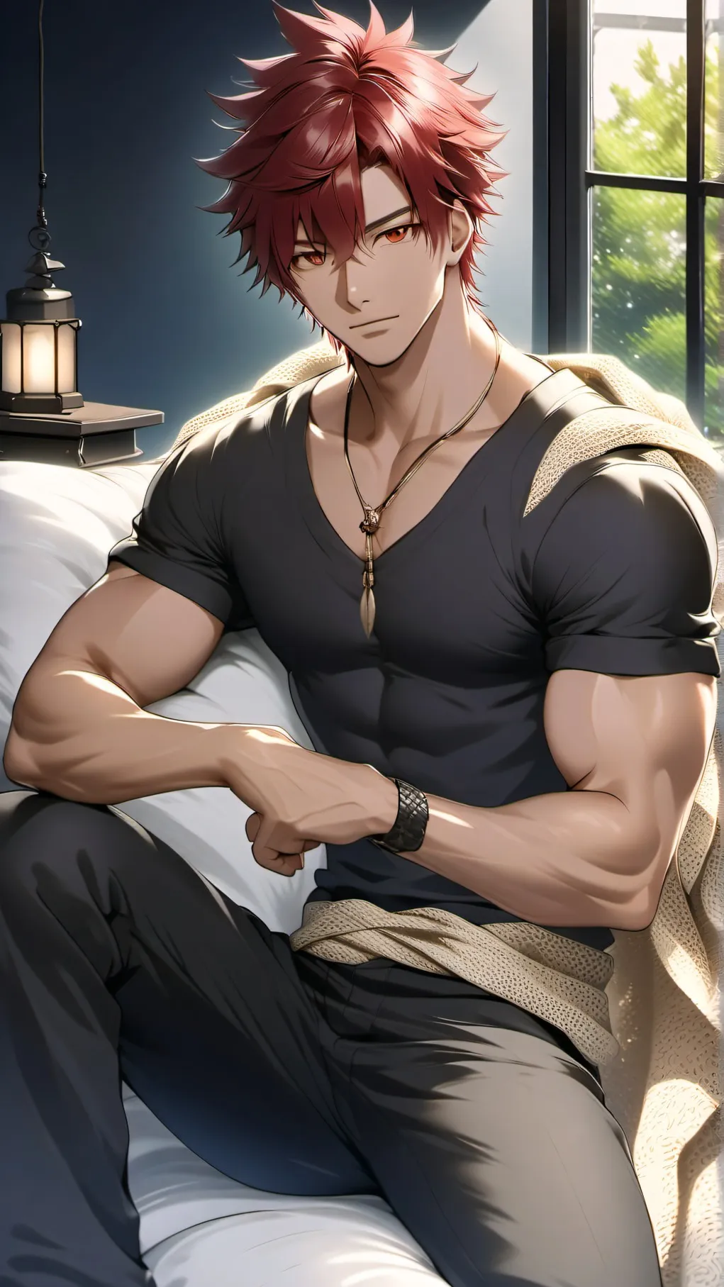 ai character: husband kirishima background