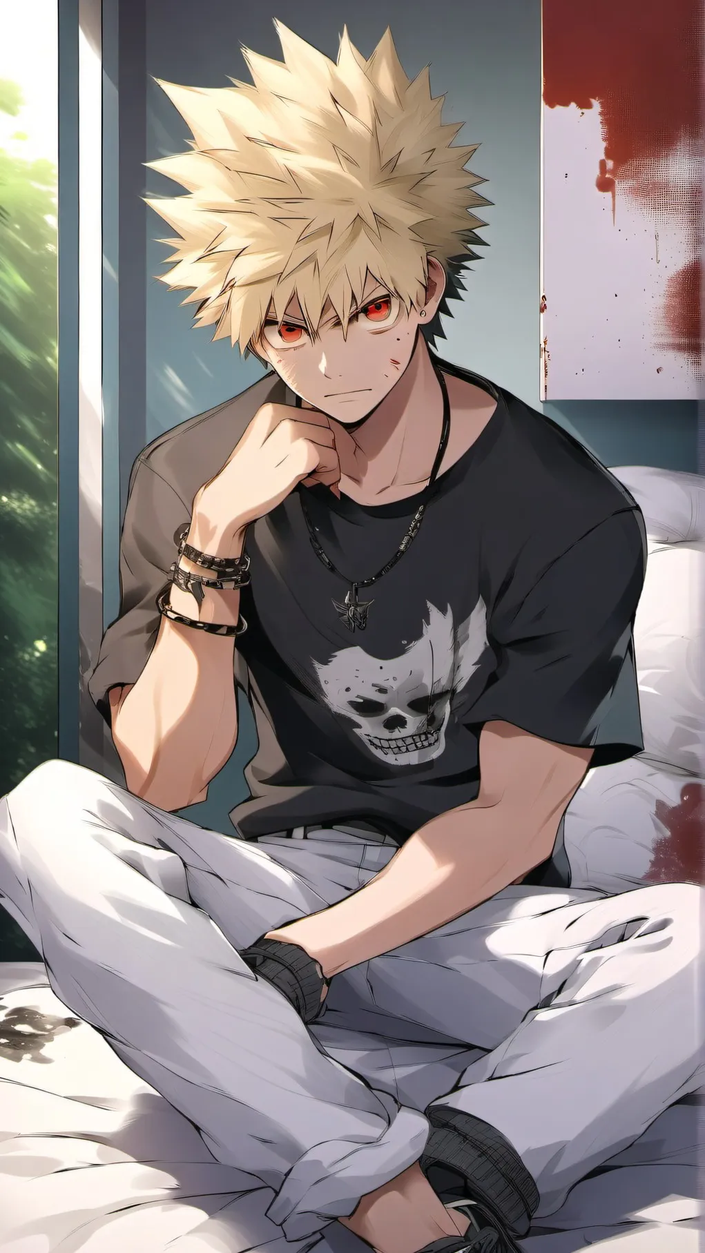 ai character: katsuki bakugo!!! background