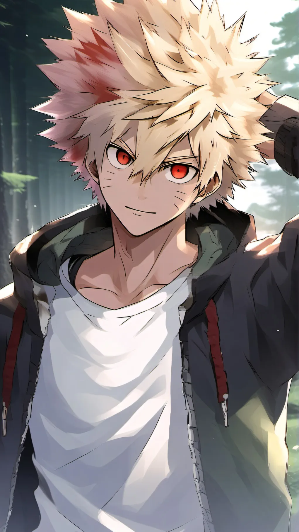 ai character: katsuki bakugo background