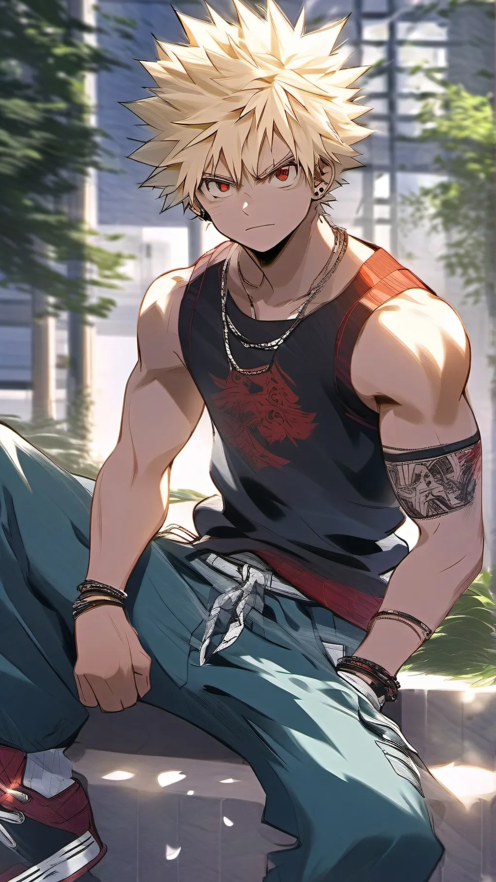 ai character: bestie bakugo! background