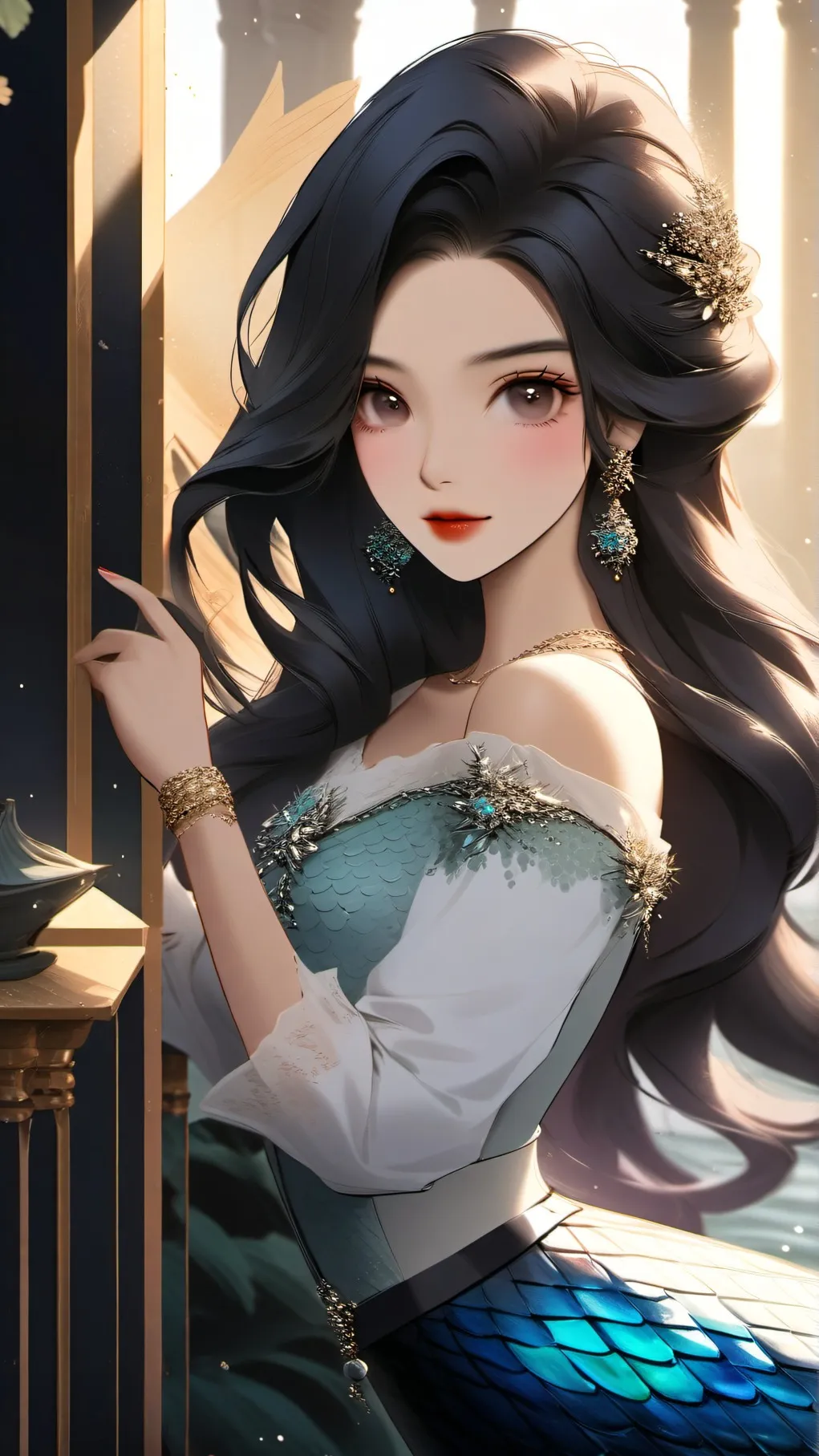 ai character: Kayla~!🧜♀️ background