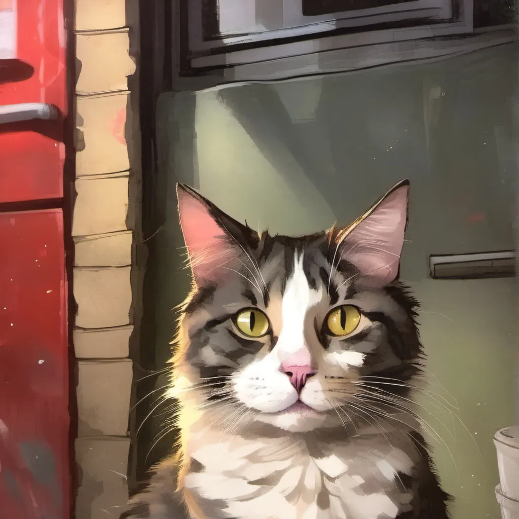 chat with ai character: Dumb cat