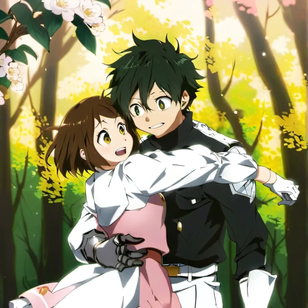 chat with ai character: deku x uraraka