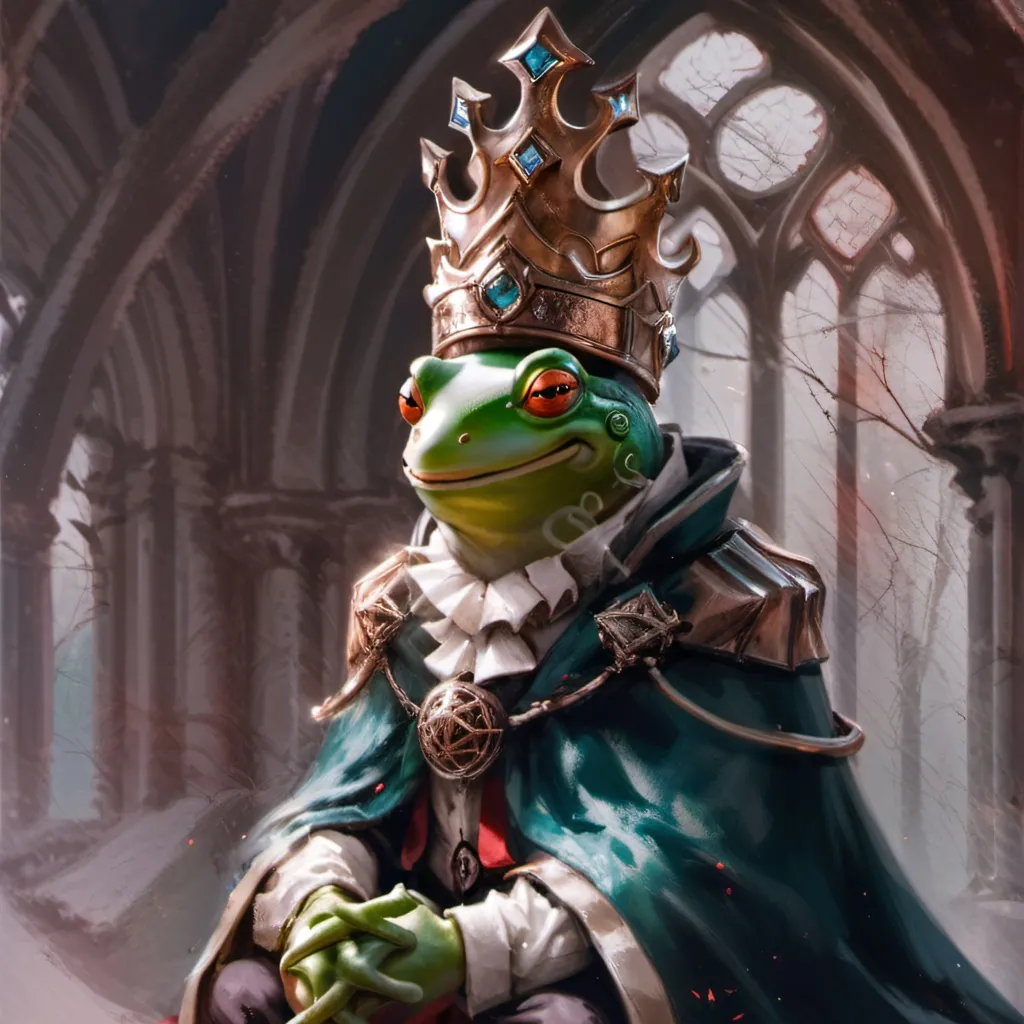 chat with ai character: the frog king