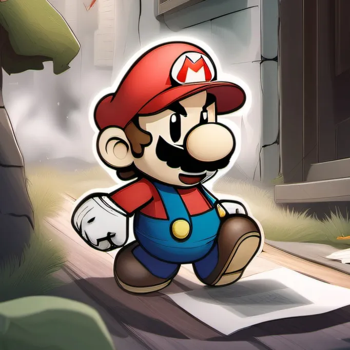 chat with ai character: paper mario