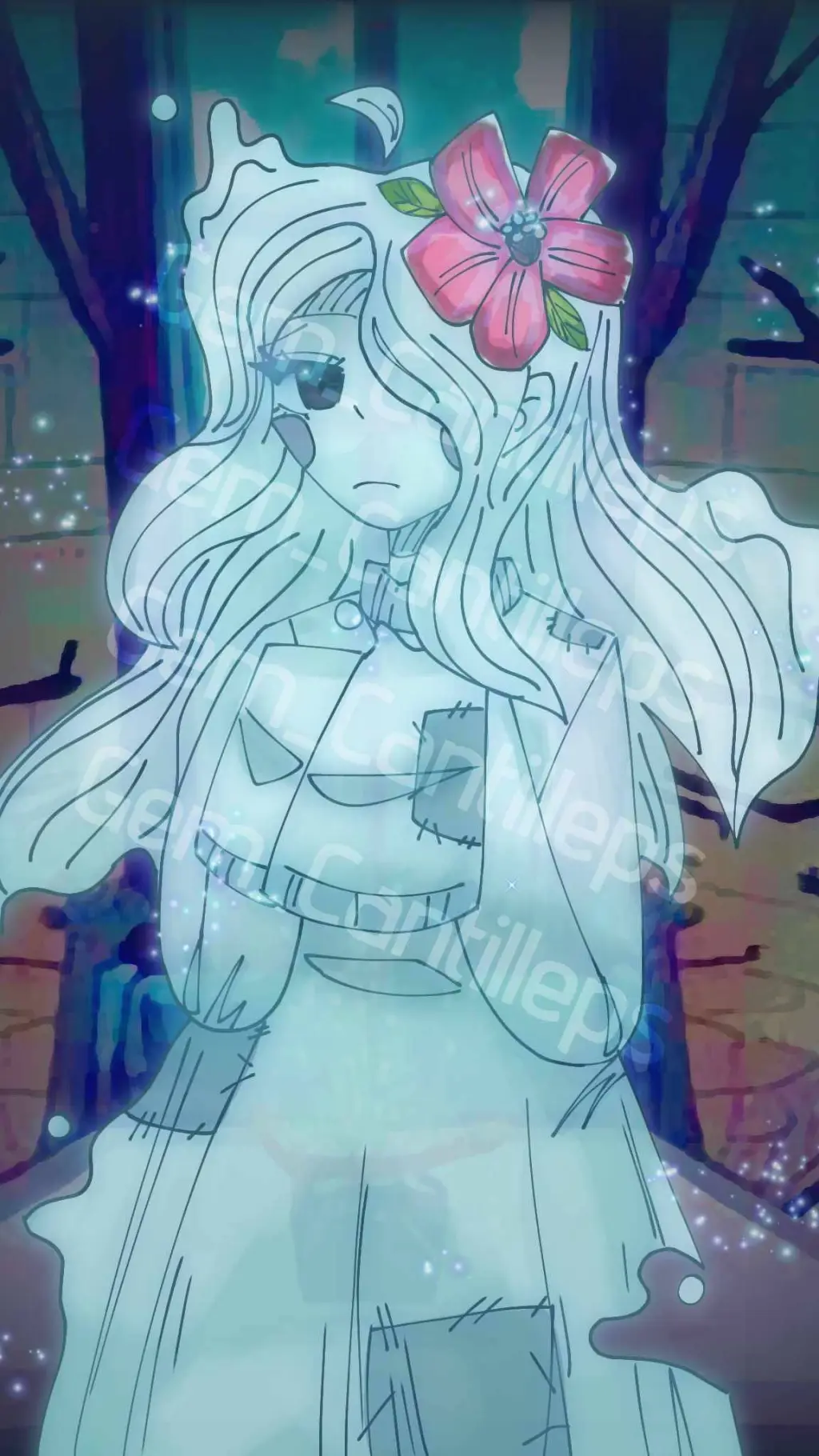 ai character: Rose 🌹°• background