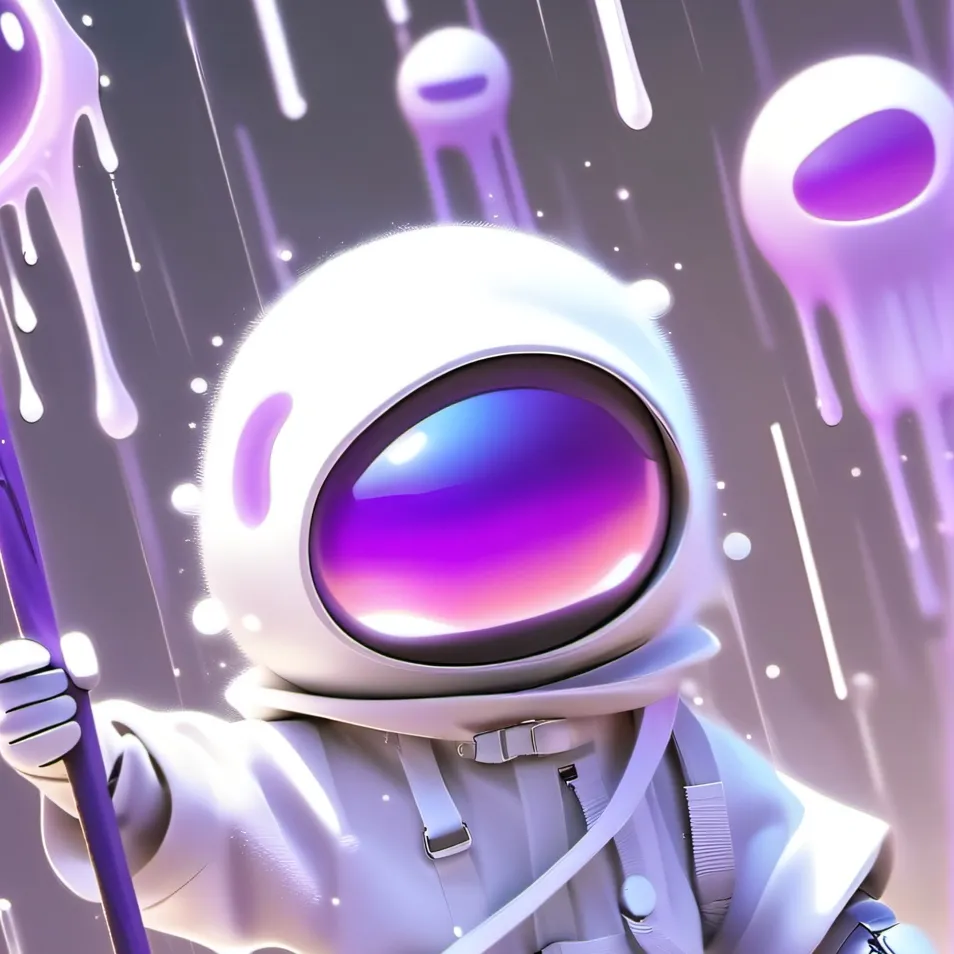 chat with ai character: purple stick man