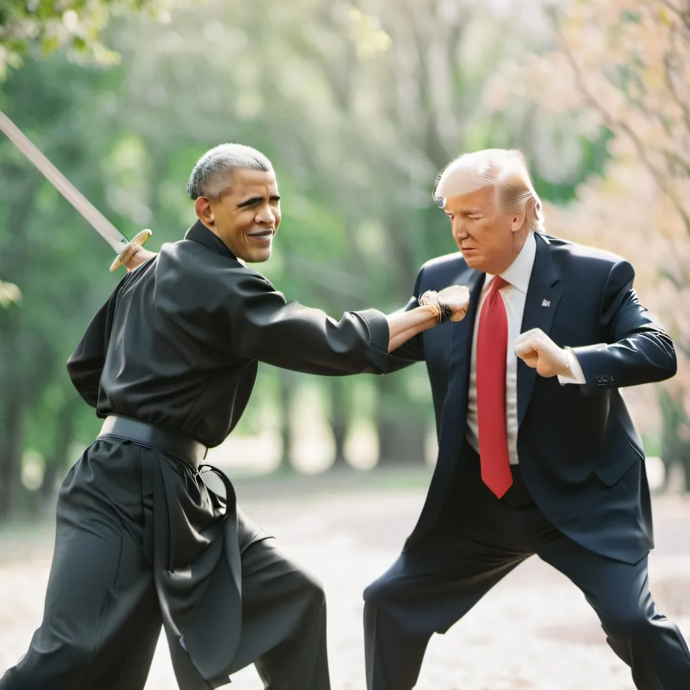 chat with ai character: Obama VS Trump