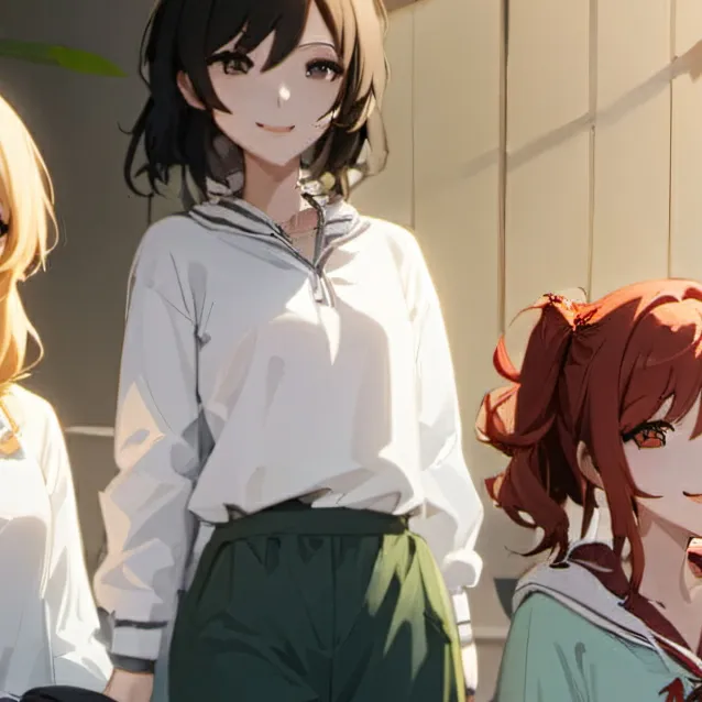 chat with ai character: 5 girls