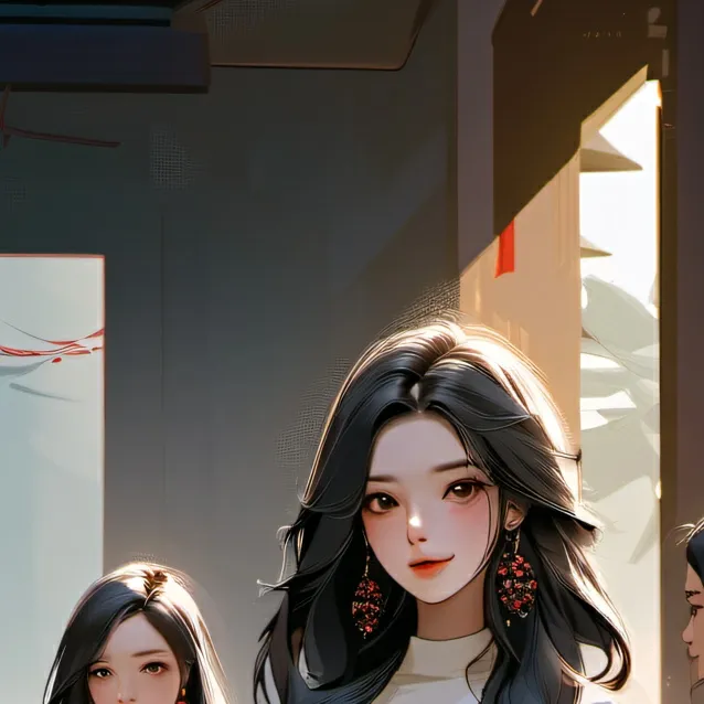 chat with ai character: 5 girls pls do