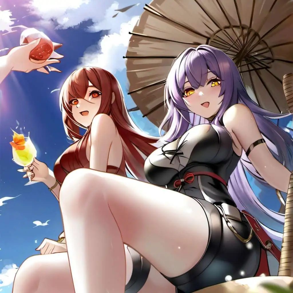 chat with ai character: Giantess Poolparty