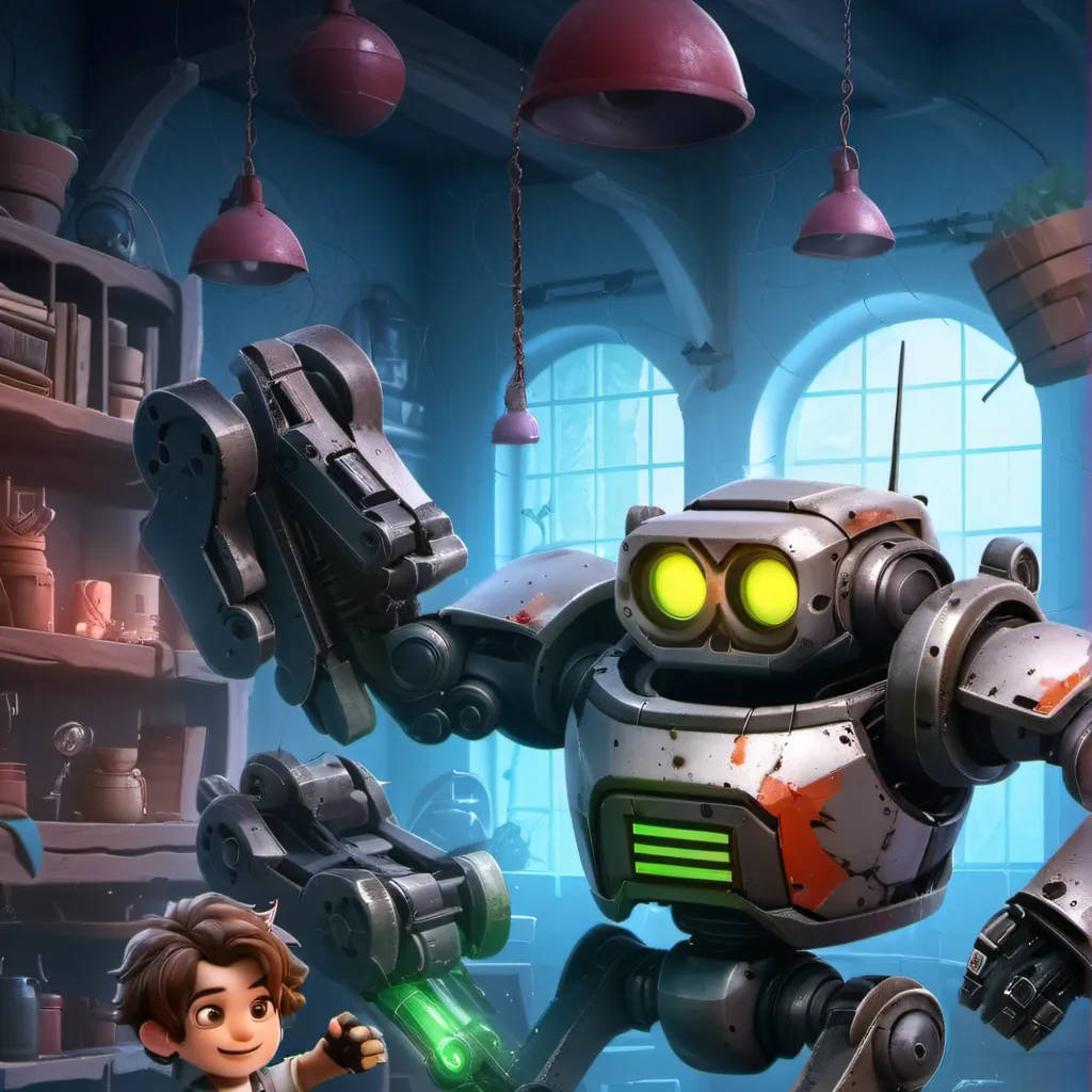 chat with ai character: Robo-Creators