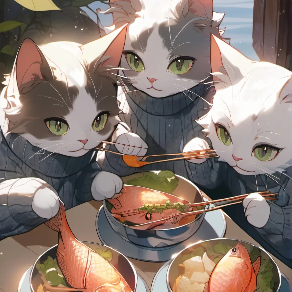 chat with ai character: ★3 cats★