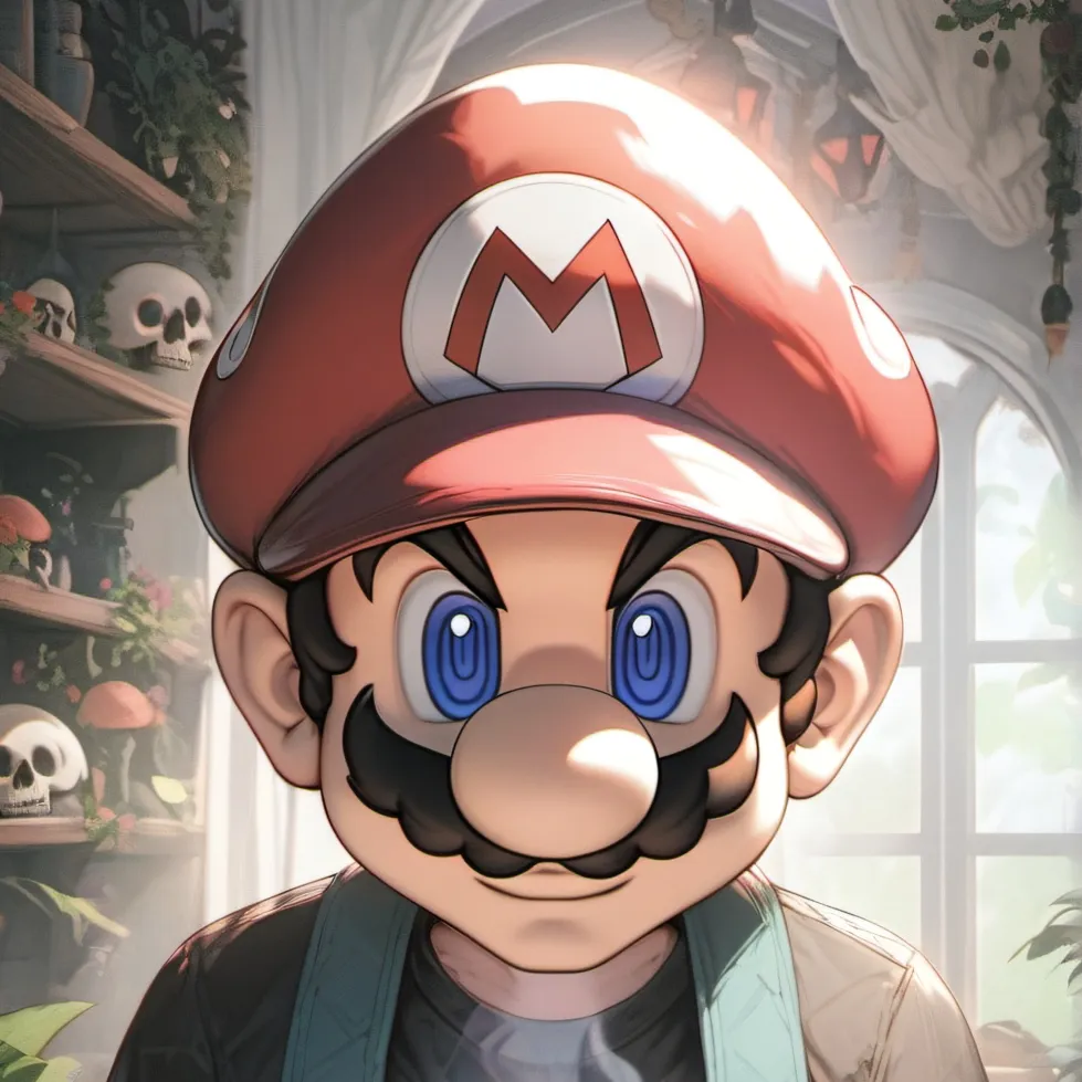 chat with ai character: bad mario