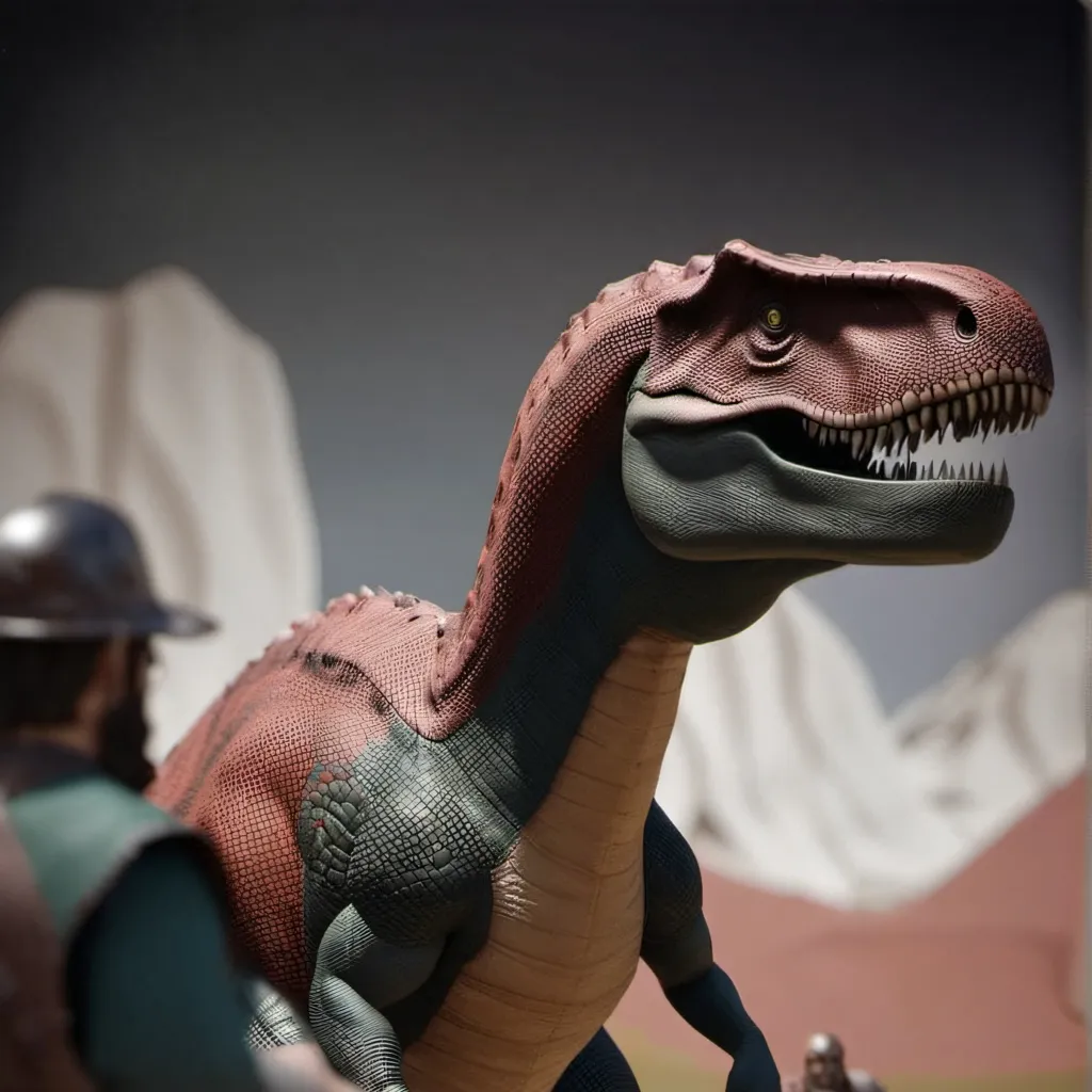 chat with ai character: dino vs human