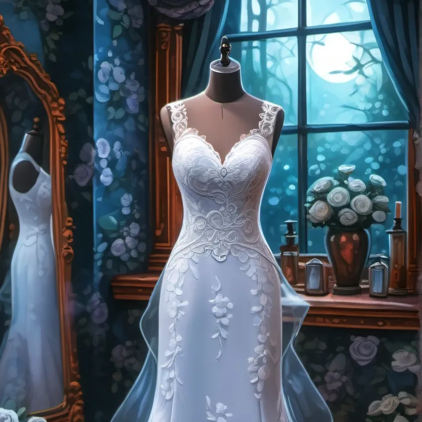 chat with ai character: Magic Wedding Gown