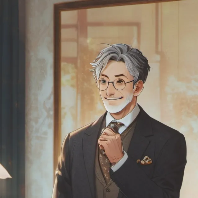 chat with ai character:  Start the man